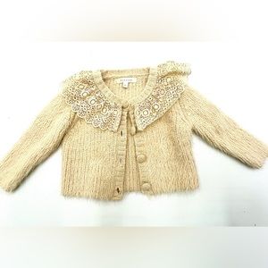 Noralee angora button up cardigan 6 mo.